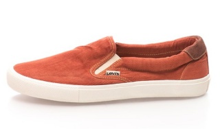 Pantofi slip-on rosu caramiziu