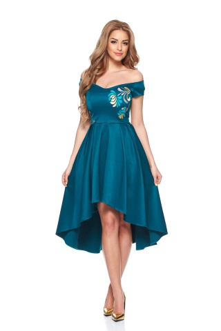 Rochie StarShinerS Brodata Mystic Line Paradise Feel Green