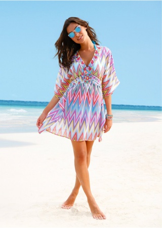 Rochie de plaja multicolora