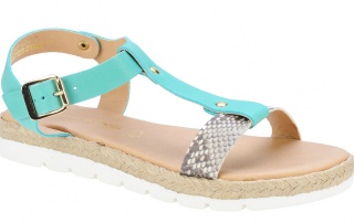 Sandale casual dama Marco Tozzi turcoaz