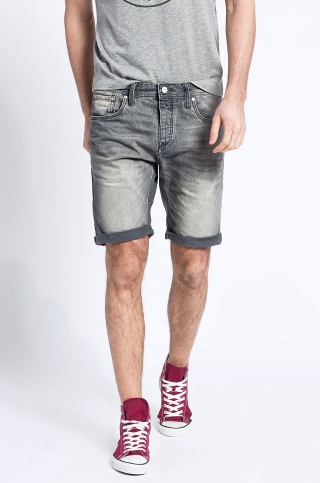 JACK & JONES - PANTALONI SCURTI RICK NEGRI