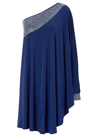Rochie albastra one shoulder