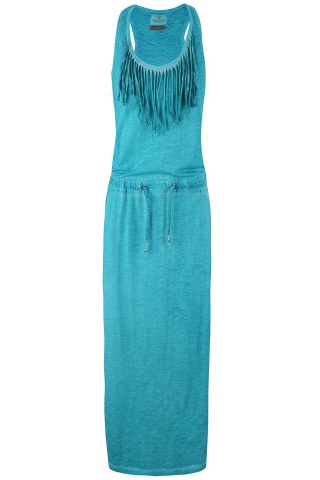 Rochie maxi Cars Taylor turcoaz