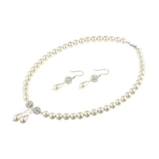 Set perle de Mallorca si cristale