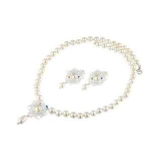 Set perle de cultura si cristale Swarovski