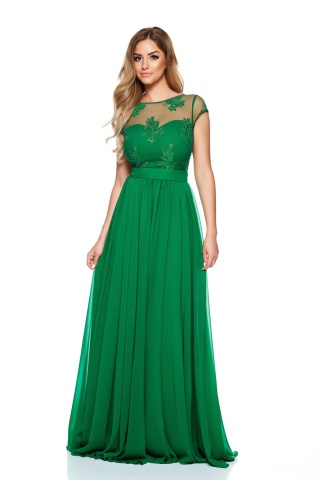 Rochie Fame Illusion Green