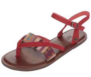 Sandale Toms rosii