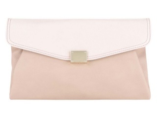 Geanta plic crem Miss Selfridge