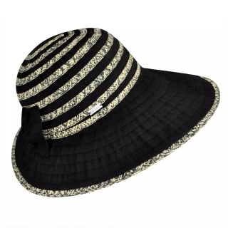 Palarie Betmar Donna Wide Brim Sun Negru