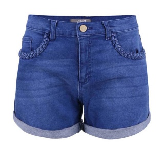 Pantaloni scurti Dorothy Perkins albastri din denim