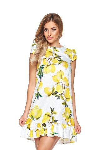 Rochie Fofy Lemon Garden White