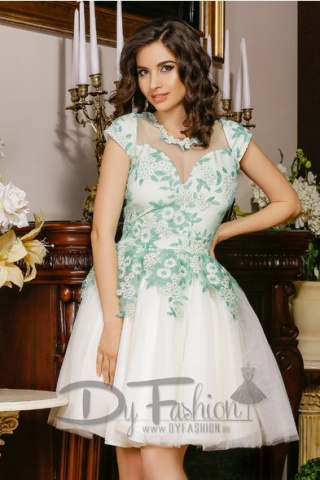 Rochie Imperial White Mint