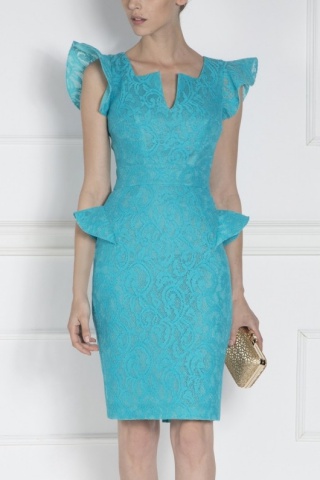 Rochie de seara bleu din dantela NISSA