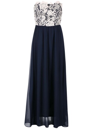 Rochie maxi bleumarin