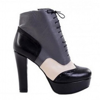 Botine in doua culori