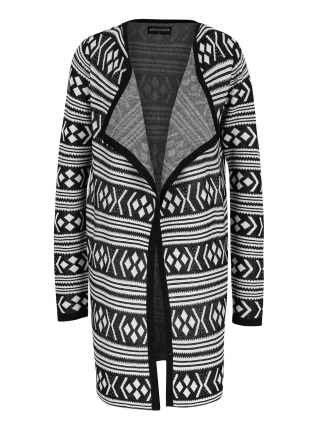 Cardigan lung Hailys Tina cu model alb