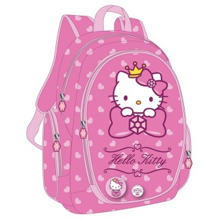 Ghiozdan Hello Kitty Roz deschis