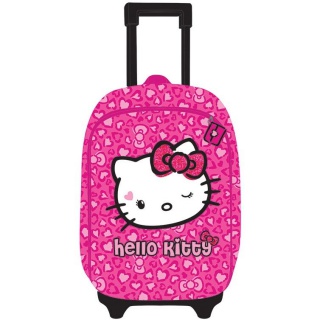 Ghiozdan Troller Hello Kitty Roz