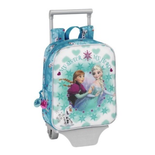 Ghiozdan copii cu troler junior Frozen Ice Disney