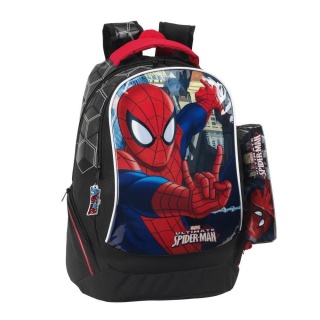 Ghiozdan cu penar Spiderman
