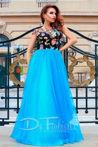 Rochie Seduction Turqoise Flower