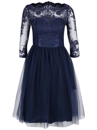 Rochie bleumarin Chi Chi London Divya