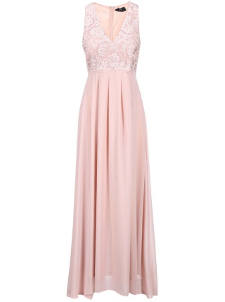 Rochie maxi cu top brodat