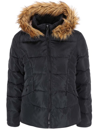 Jacheta cu gluga neagra Vero Moda Kelly