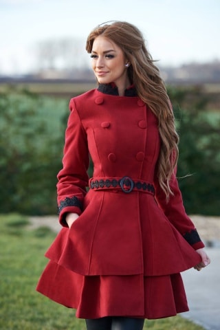Palton Artista Stylish Impact Burgundy