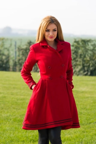 Palton PrettyGirl Heartedly Red