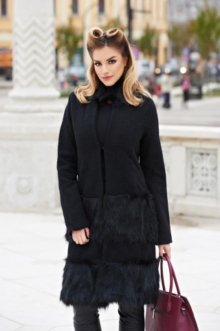 Palton Ana Radu Hot Senses Black