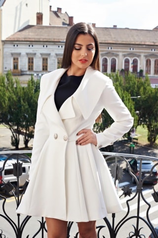 Trench Artista Angel Fall White
