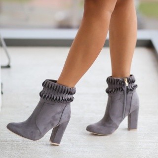 Botine Kabor Gri