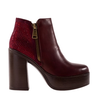 Botine dama Selin grena