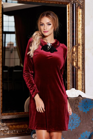 Rochie Fofy Tender Move Burgundy