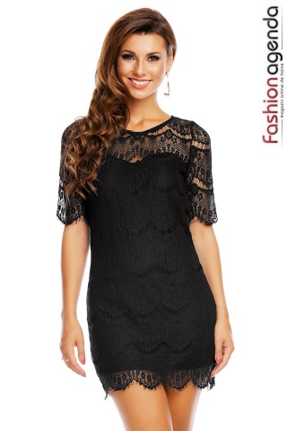 Rochie Neagra din Dantela Liana
