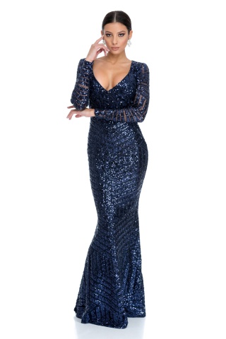 Rochie Regal Bleumarin