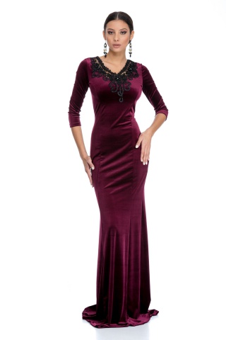 Rochie Rosemary Bordo