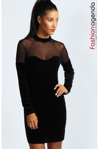 Rochie din Catifea Neagra Britannia