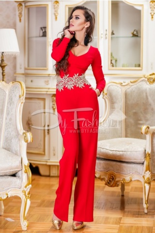 Salopeta Divine Brodery Red