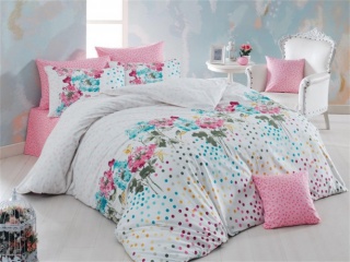 Lenjerie de pat Ranforce Sara V1 Pink