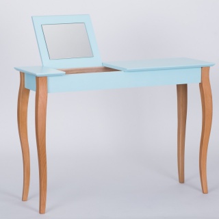Masa machiaj Lillo Large cu oglinda Light Turquoise