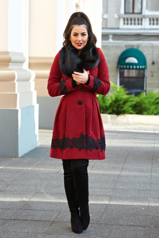 Palton LaDonna Victorian Romance Burgundy