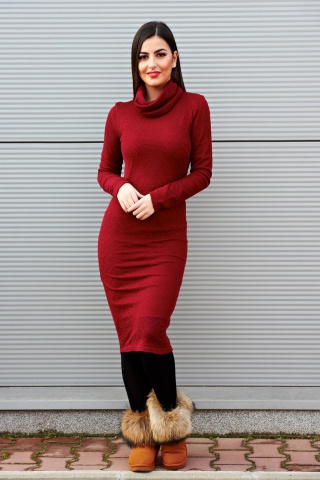 Rochie PrettyGirl Separation Burgundy