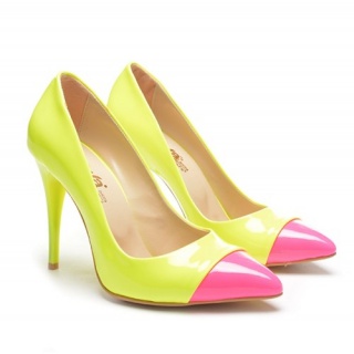 Pantofi Kolor Galbeni Neon