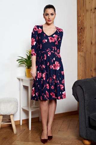 Rochie In Clos Albastru-inchis StarShinerS