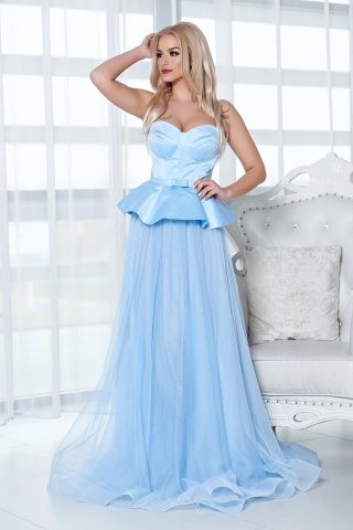Rochie de seara Ana Radu albastra-deschis