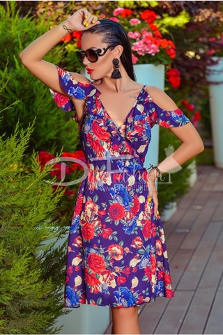 Rochie Aido Bleumarin Petrecuta De Vara