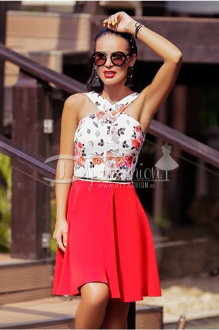 Rochie Mia Eleganta Rosie de Ocazie