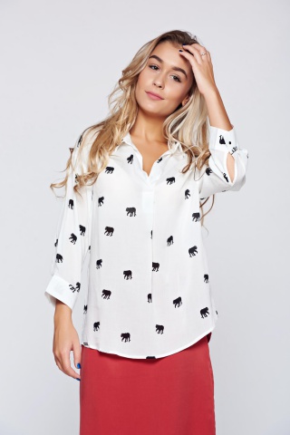 Camasa dama Top Secret alba
